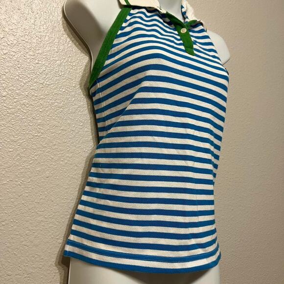 Vintage Y2K Tommy Hilfiger Striped Halter Top S - Picture 2 of 5